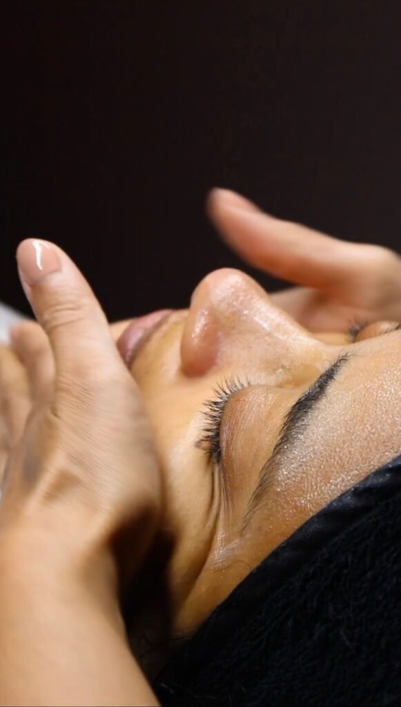 hydrating facial massage